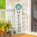 Coastal Porch Leaner Shell Monogram 46" Z Z