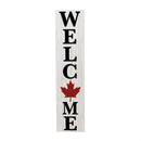Canada Strong Maple Leaf Porch Leaner, "Welcome", 46" H