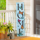 Pollinator Garden Decor, Porch Leaner, "HOME", 10.75" L x 46" H