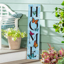 Pollinator Garden Decor, Porch Leaner, "HOME", 10.75" L x 46" H