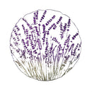 Cottage Garden Plate Glass Salad Plate, Lavender, 8.25"