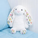 Hop Into Spring Plush Toy, Floral Bunny, 12"