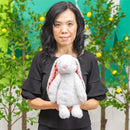 Hop Into Spring Plush Toy, Floral Bunny, 12"
