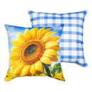 Golden Sunflower Field Pillow Covers