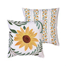 Grateful Gatherings Sunflower Pattern Pillow Cover