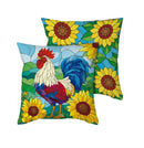 Sunflower Rooster Pillow Cover
