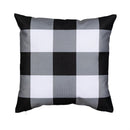 Checkered Bow Pumpkin Pillow Cover