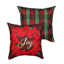 Plaid Joy Wreath Pillow Cover