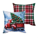 Evergreen Christmas Delivery Pillow Cover