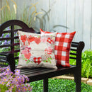 Country Heart Wreath Pillow Cover