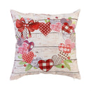 Country Heart Wreath Pillow Cover