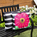 Pink Gerbera Dots Pillow Cover