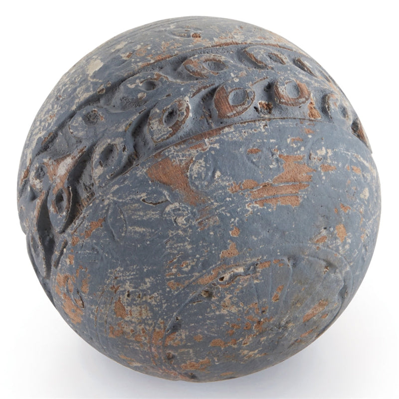 Napa Home Garden,  CHATEAUX 6" CARVED WD GARLAND ORB,ra208