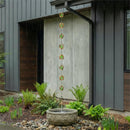 VivaStyle Rain Chain, 96", Metal, Spiral with Hanging Gem
