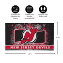 New Jersey Devils Patriotic PVC Mat, 28"x16"