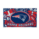 New England Patriots Holiday PVC Mat, 28"x16"