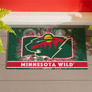 Minnesota Wild Patriotic PVC Mat, 28"x16"