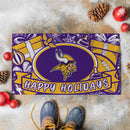 Minnesota Vikings Holiday PVC Mat, 28"x16"