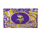Minnesota Vikings Holiday PVC Mat, 28"x16"