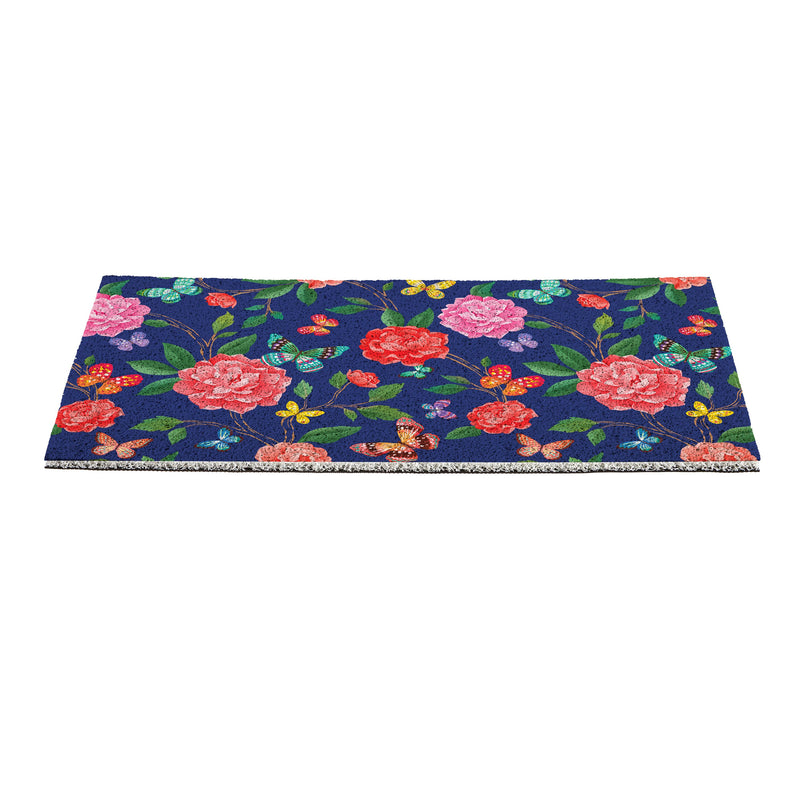 Peony Toile PVC Trapper Mat, Butterfly, 28"x16"
