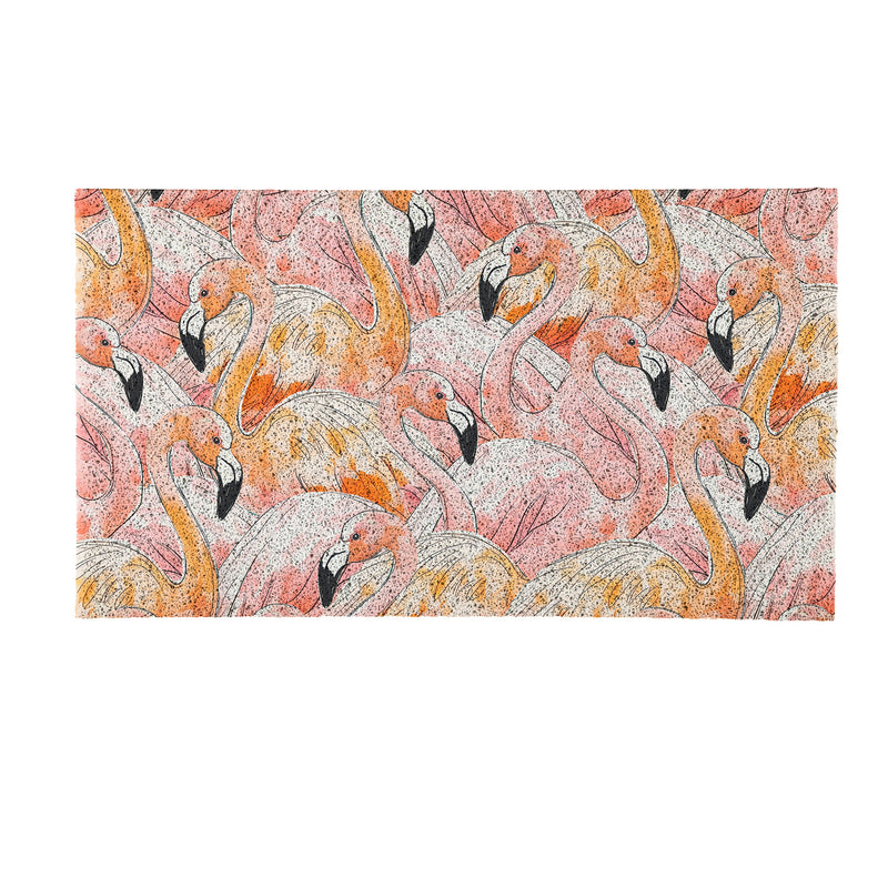 Palm Beach Flamingo PVC Trapper Mat, 28"x16"