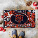 Chicago Bears Holiday PVC Mat, 28"x16"