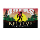 San Francisco 49ers Bigfoot PVC Mat, 28"x16"