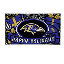 Baltimore Ravens Holiday PVC Mat, 28"x16"