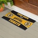 28" x 16" PVC Trapper Mat, Come Back with Tickets, Boston Bruins 2025