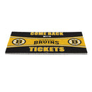 28" x 16" PVC Trapper Mat, Come Back with Tickets, Boston Bruins 2025