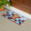 American Classic Highland Cow PVC Trapper Mat, 28"x16"