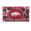 University of Arkansas Holiday PVC Mat, 28"x16"