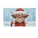 Holly Homestead Highland Cow PVC Mat, 28"x16"