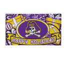 East Carolina University Holiday PVC Mat, 28"x16"