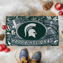 Michigan State University Holiday PVC Mat, 28"x16"