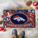 Denver Broncos Holiday PVC Mat, 28"x16"