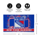 New York Rangers Patriotic PVC Mat, 28"x16"
