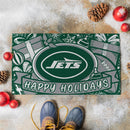 New York Jets Holiday PVC Mat, 28"x16"
