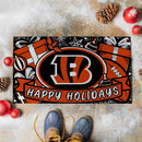Cincinnati Bengals Holiday PVC Mat, 28"x16"