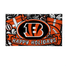 Cincinnati Bengals Holiday PVC Mat, 28"x16"