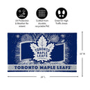 Toronto Maple Leafs Patriotic PVC Mat, 28"x16"