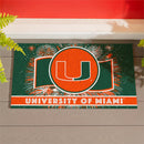 University of Miami Patriotic PVC Mat, 28"x16"