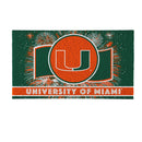 University of Miami Patriotic PVC Mat, 28"x16"