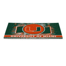 University of Miami Patriotic PVC Mat, 28"x16"