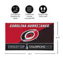 Carolina Hurricanes 2026 Stanley Cup Champions 28"x16" PVC Doormat