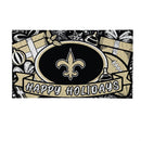 New Orleans Saints Holiday PVC Mat, 28"x16"