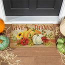Grateful Gatherings PVC Trapper Mat, "Give Thanks" 28"x16"