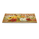 Grateful Gatherings PVC Trapper Mat, "Give Thanks" 28"x16"