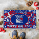 New York Rangers Holiday PVC Mat, 28"x16"