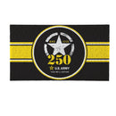 Coir Mat with Color Logo, 16" x 28", US Army, 250th Anniversary